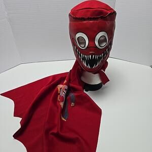 Huggy Wuggy Red Monster Mask Cloak Boys Costume